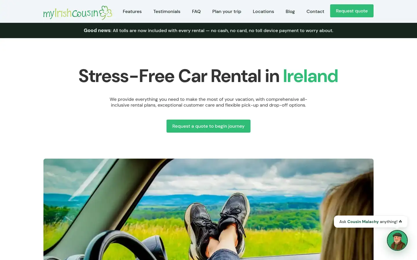 Screenshot of myirishcousin.com
