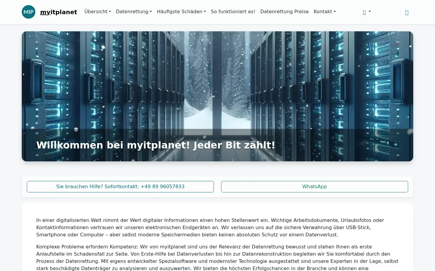 Screenshot of myitplanet.de