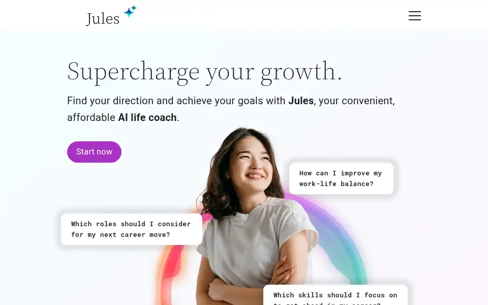 Screenshot of myjules.ai