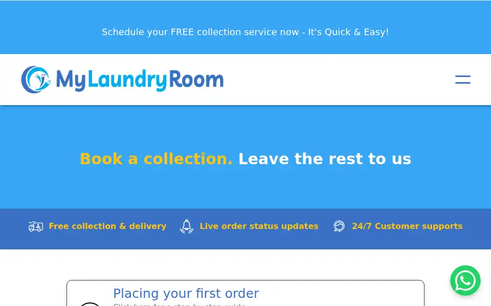 Screenshot of mylaundryroom.co.uk