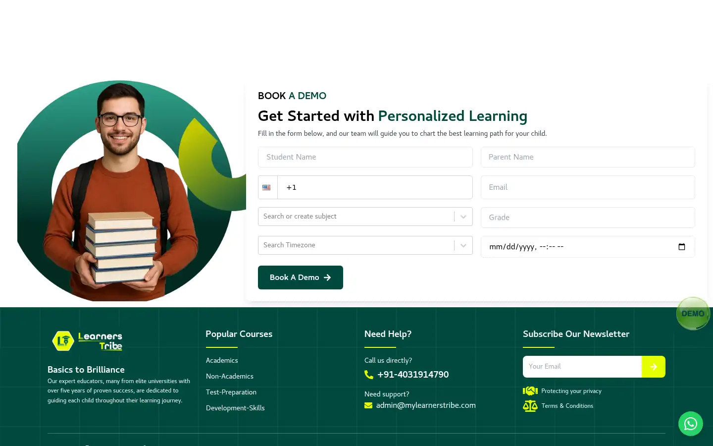 Screenshot of mylearnerstribe.com
