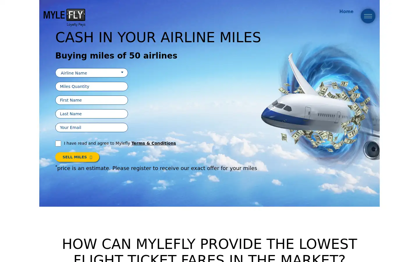 Screenshot of mylefly.com