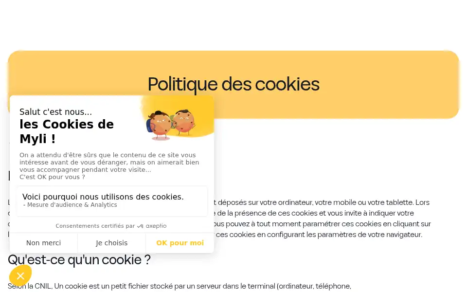 Screenshot of myli.io