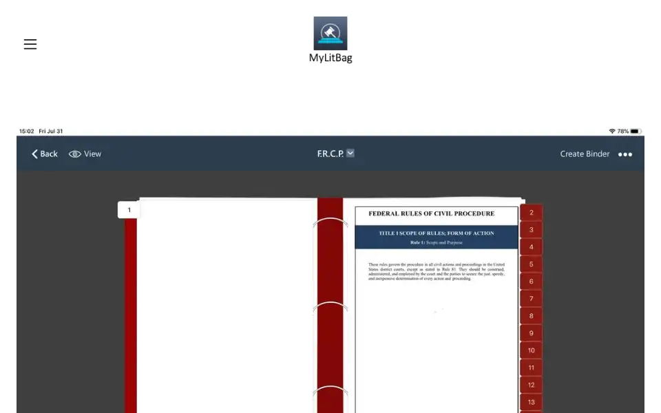 Screenshot of mylitbag.com