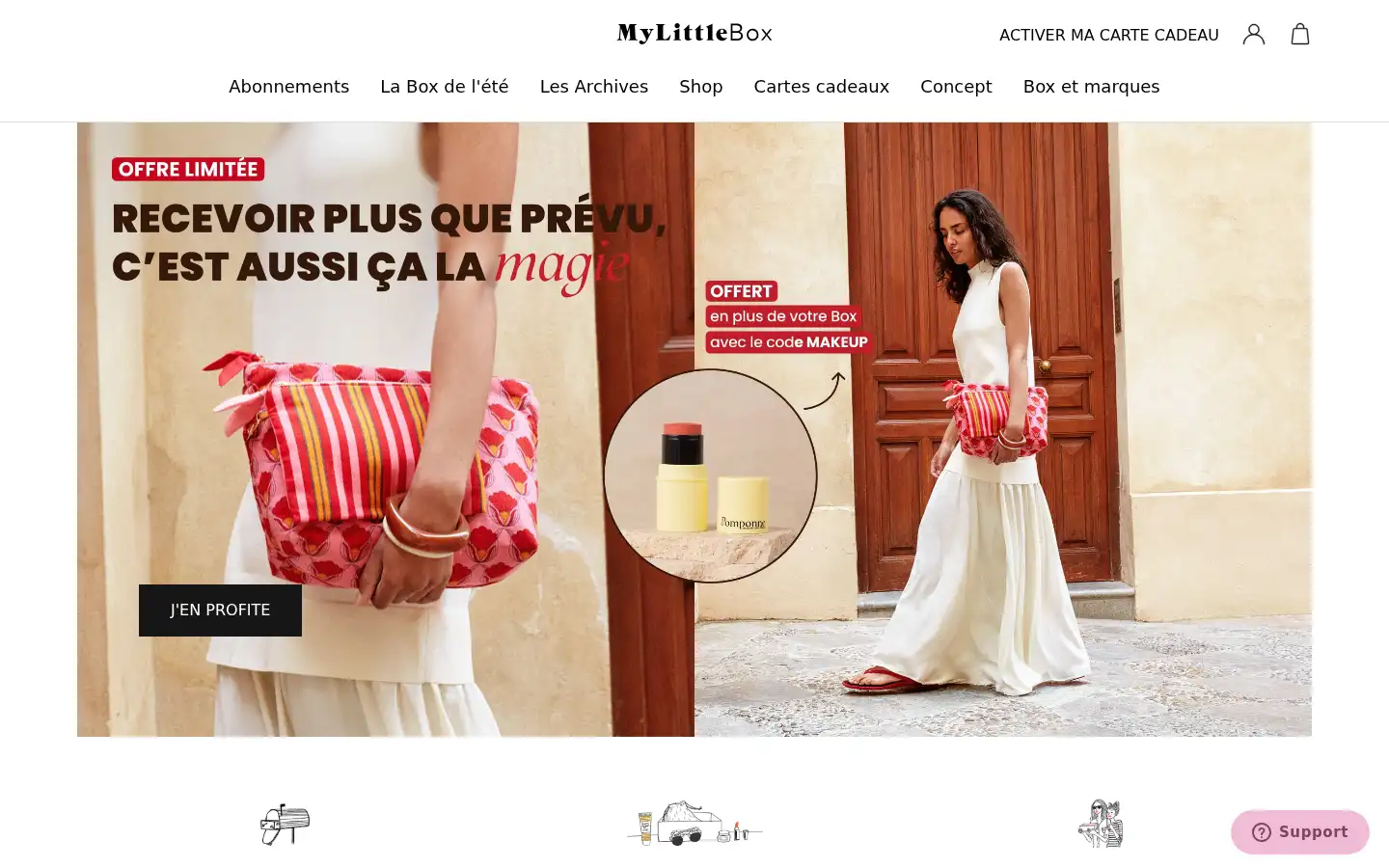 Screenshot of mylittlebox.fr