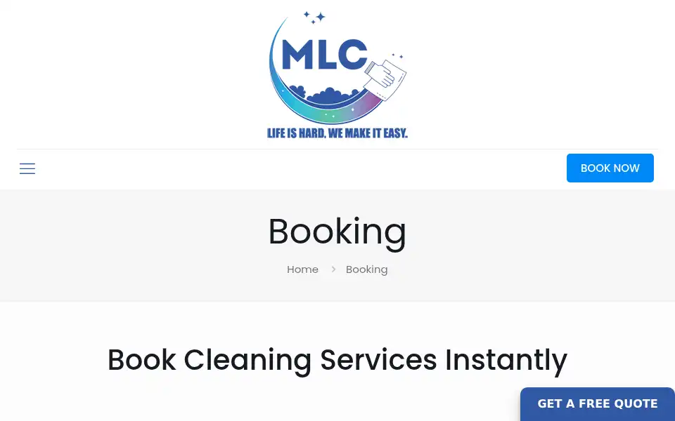 Screenshot of mylocalcleaning.co.uk