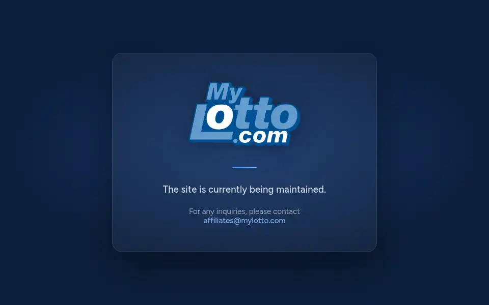 Screenshot of mylotto.com