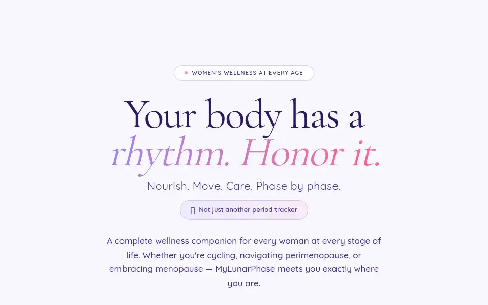 Screenshot of mylunarphase.com