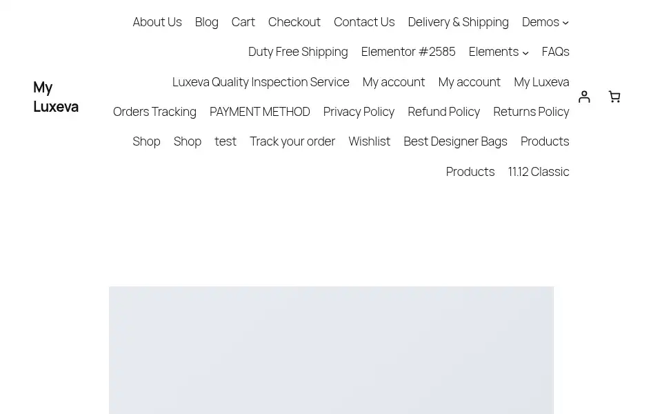 Screenshot of myluxeva.com