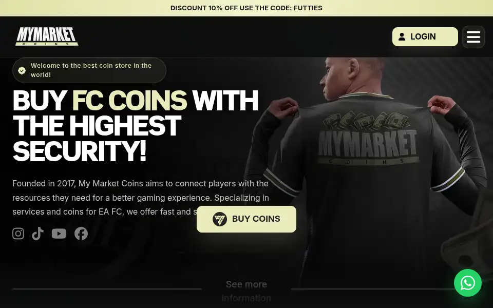 Screenshot of mymarketcoins.gg