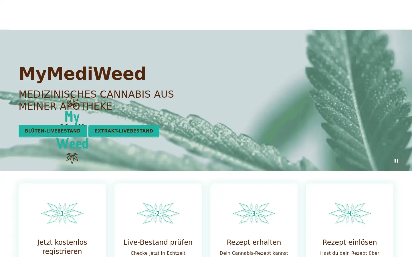 Screenshot of mymediweed.de