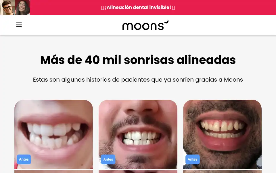 Screenshot of mymoons.mx