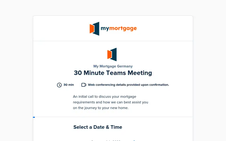 Screenshot of mymortgagegermany.de