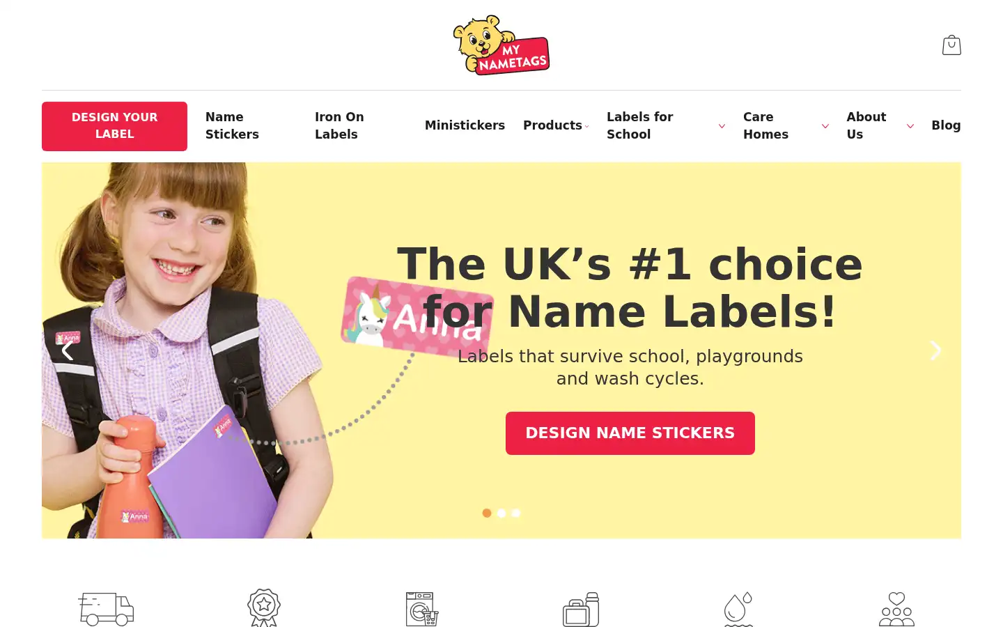 Screenshot of mynametags.com
