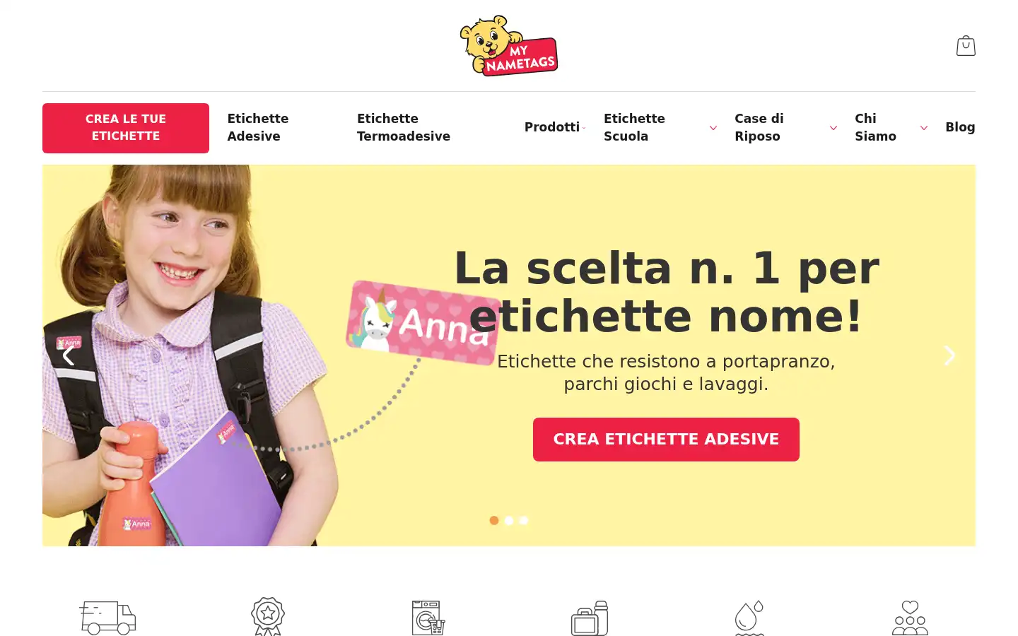 Screenshot of mynametags.it