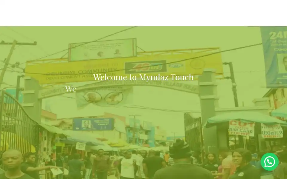Screenshot of myndaztouch.com