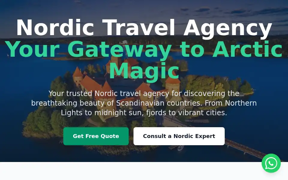 Screenshot of mynordictrips.com