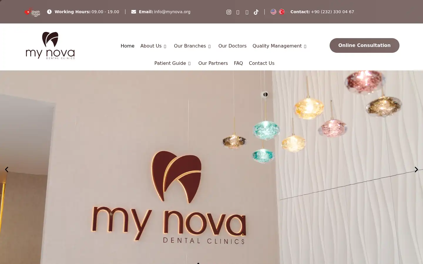 Screenshot of mynova.org