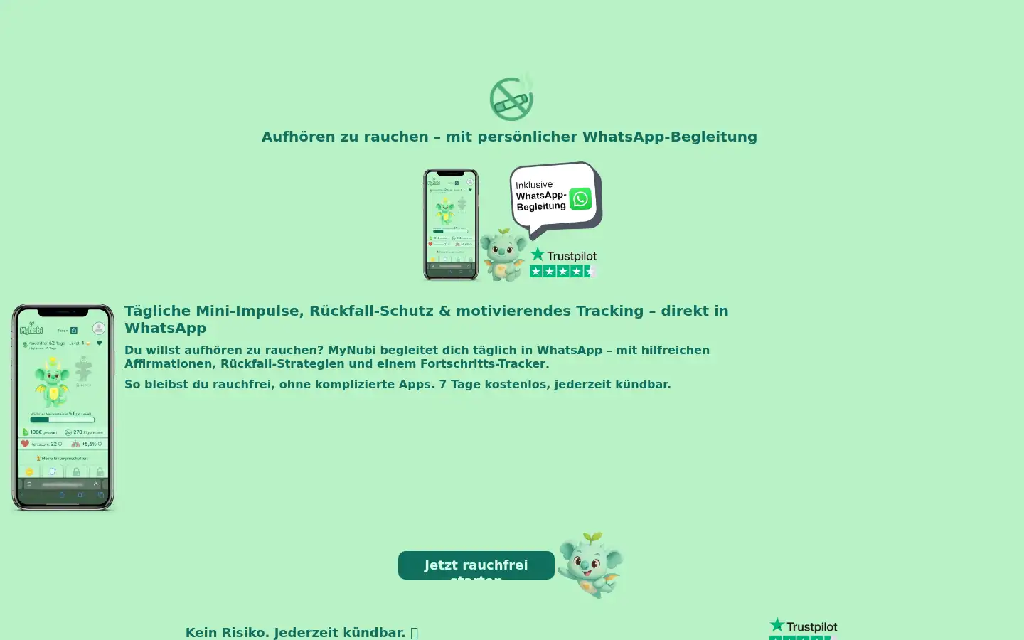 Screenshot of mynubi.de