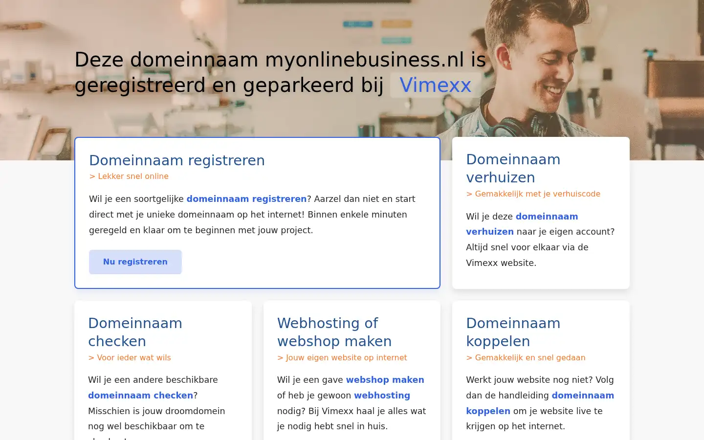 Screenshot of myonlinebusiness.nl