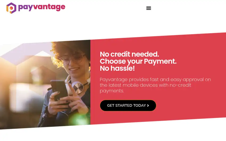 Screenshot of mypayvantage.com