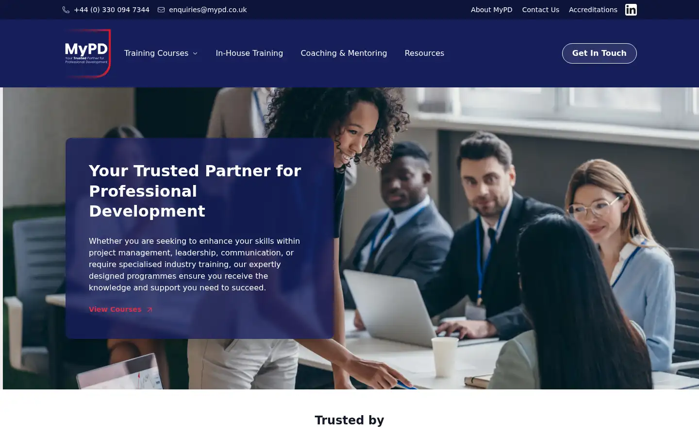 Screenshot of mypd.co.uk