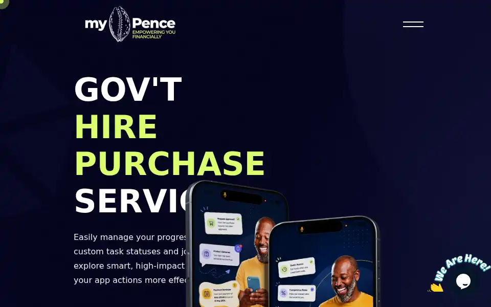 Screenshot of mypence.com