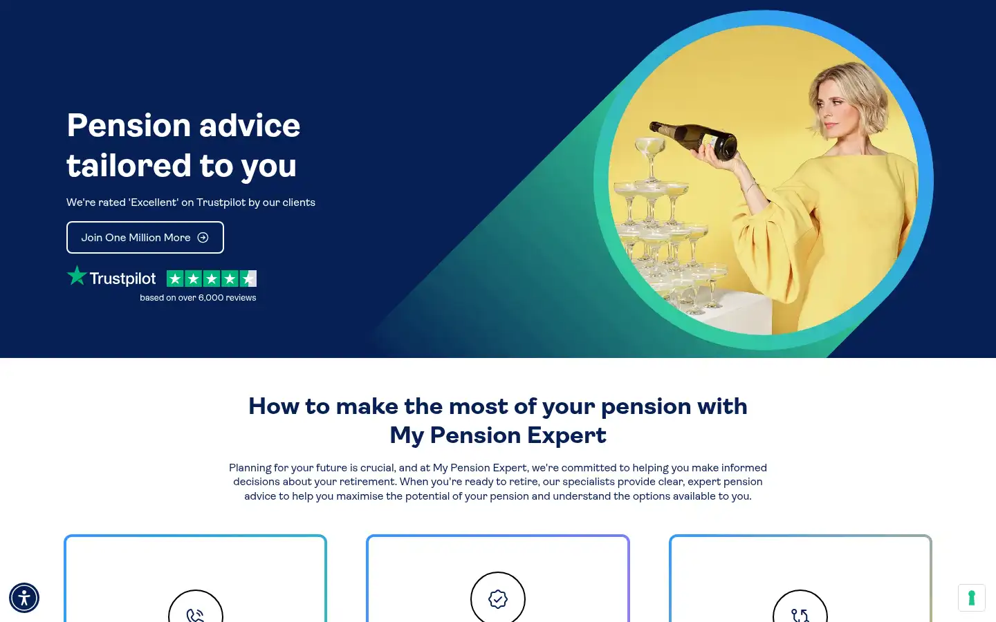 Screenshot of mypensionexpert.com