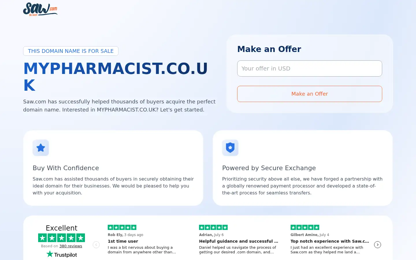 Screenshot of mypharmacist.co.uk