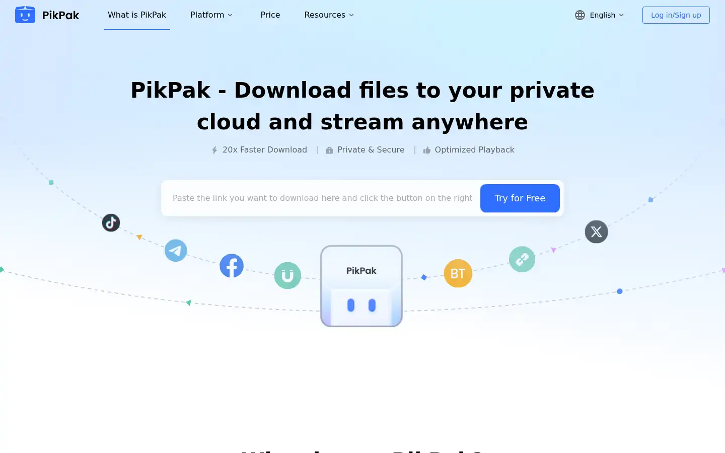 Screenshot of mypikpak.com