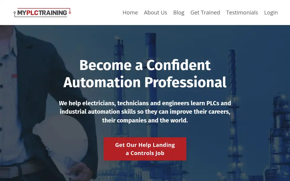 Screenshot of myplctraining.com