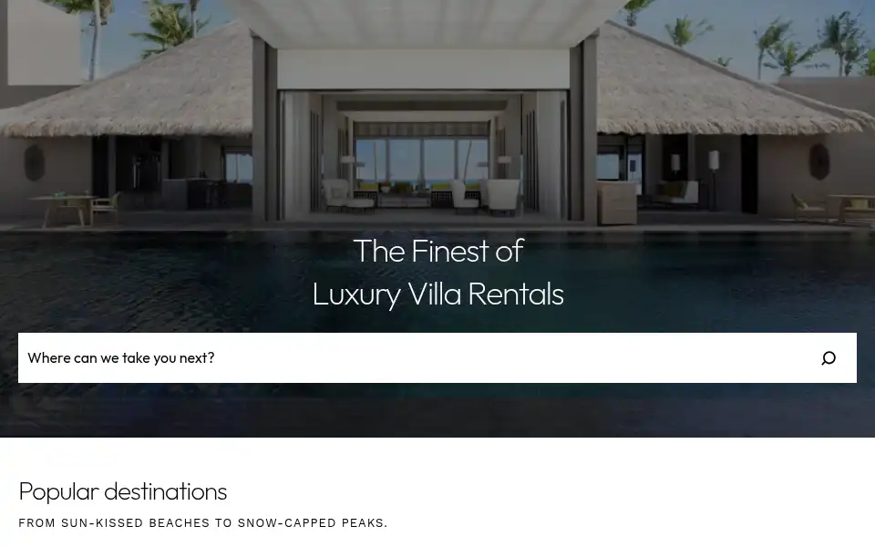 Screenshot of myprivatevillas.com