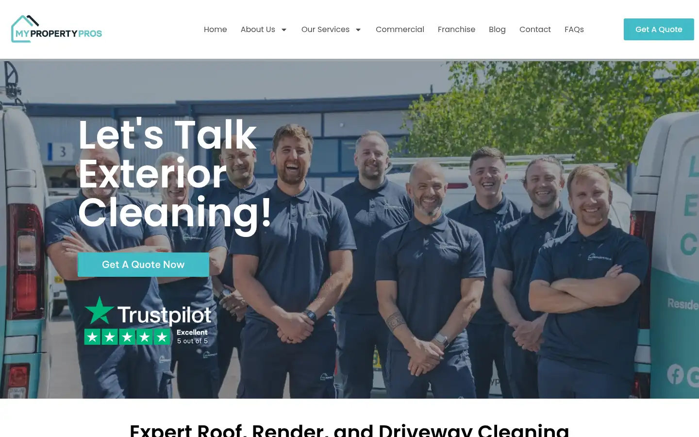 Screenshot of mypropertypros.co.uk