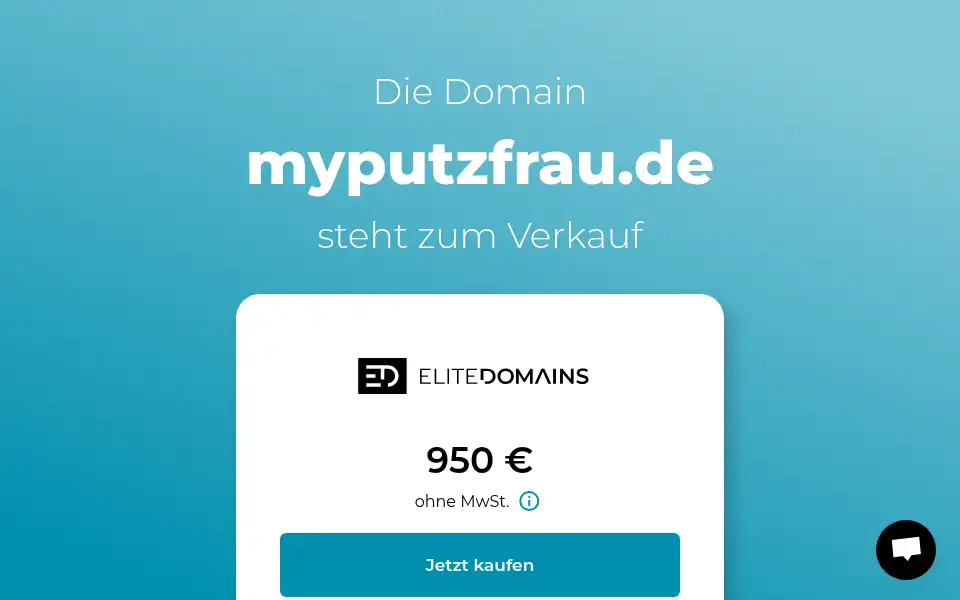 Screenshot of myputzfrau.de