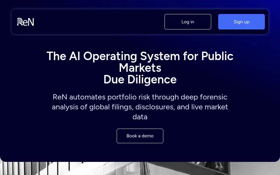Screenshot of myrenx.ai
