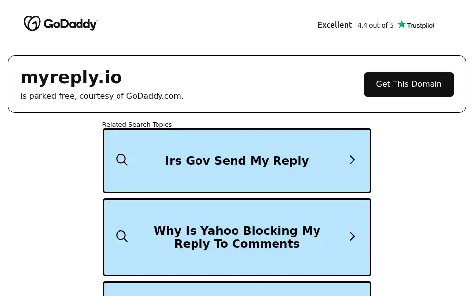Screenshot of myreply.io
