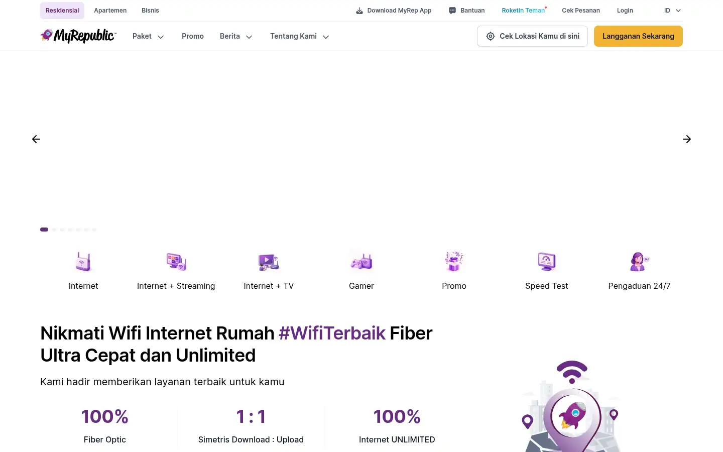 Screenshot of myrepublic.co.id