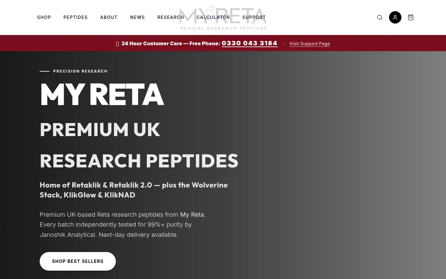 Screenshot of myreta.co.uk