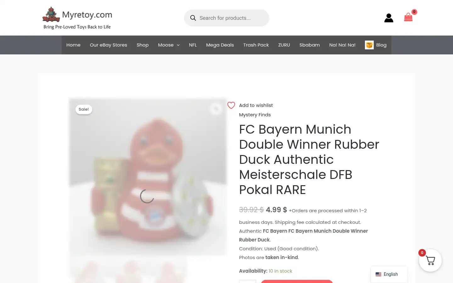 Screenshot of myretoy.com