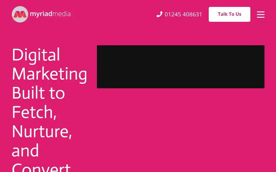 Screenshot of myriadmedia.co.uk
