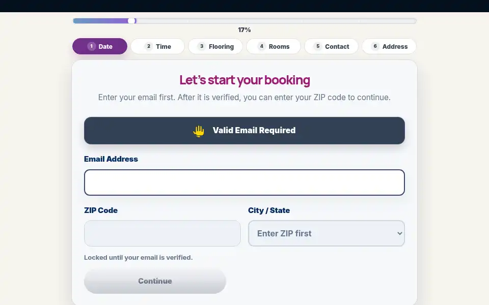 Screenshot of myroyalflooring.com