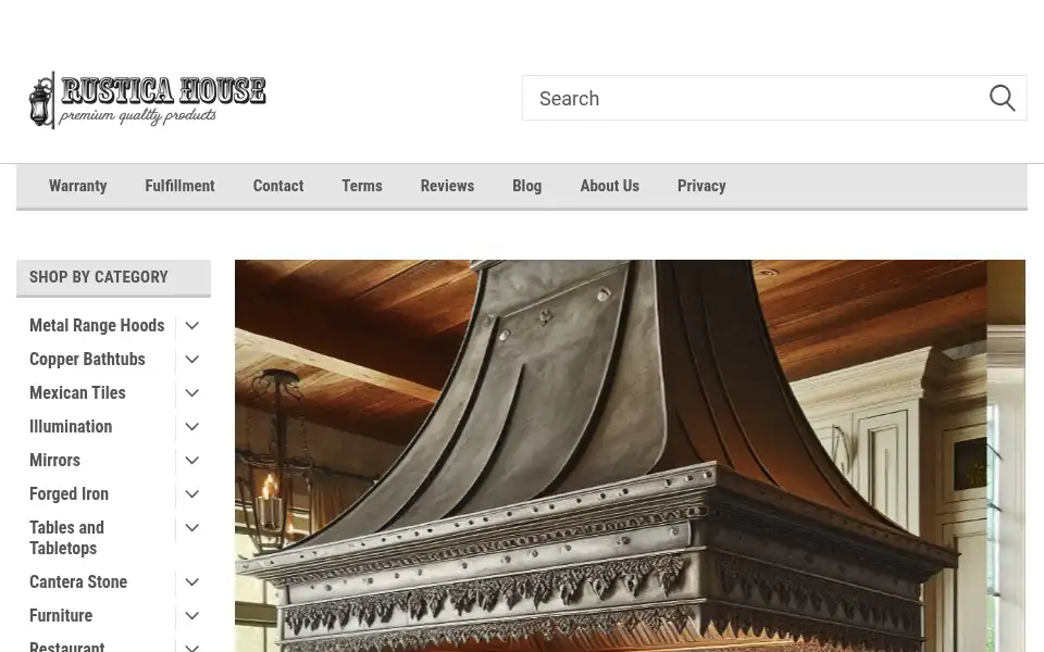 Screenshot of myrustica.com