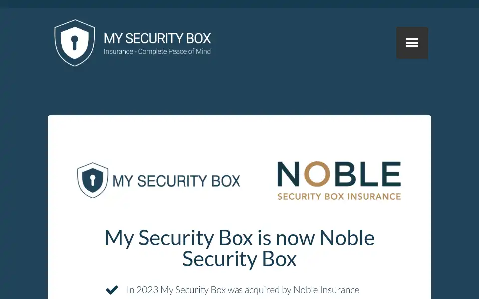 Screenshot of mysecuritybox.co.uk