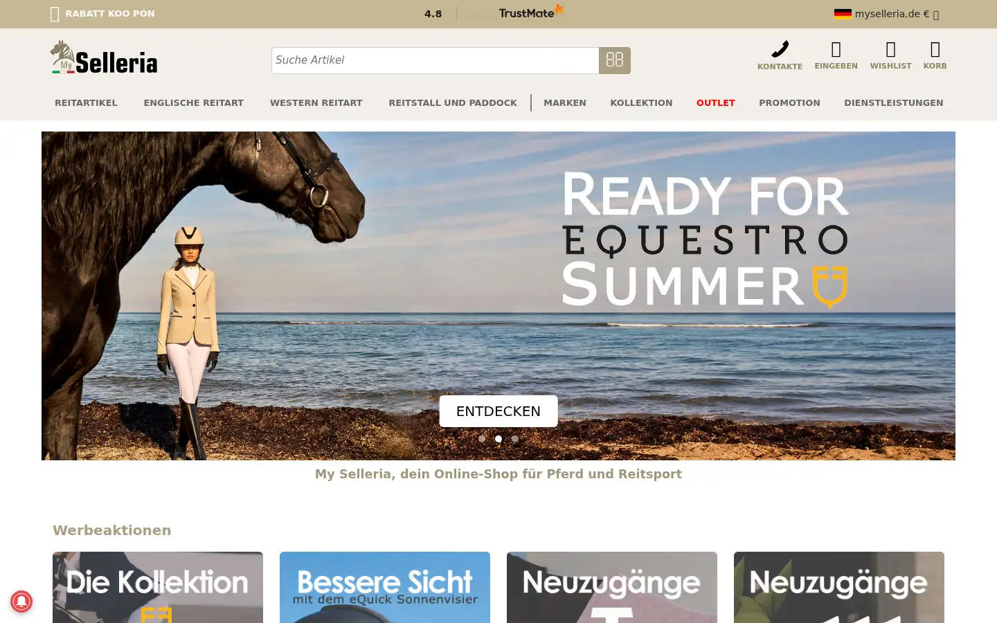 Screenshot of myselleria.de