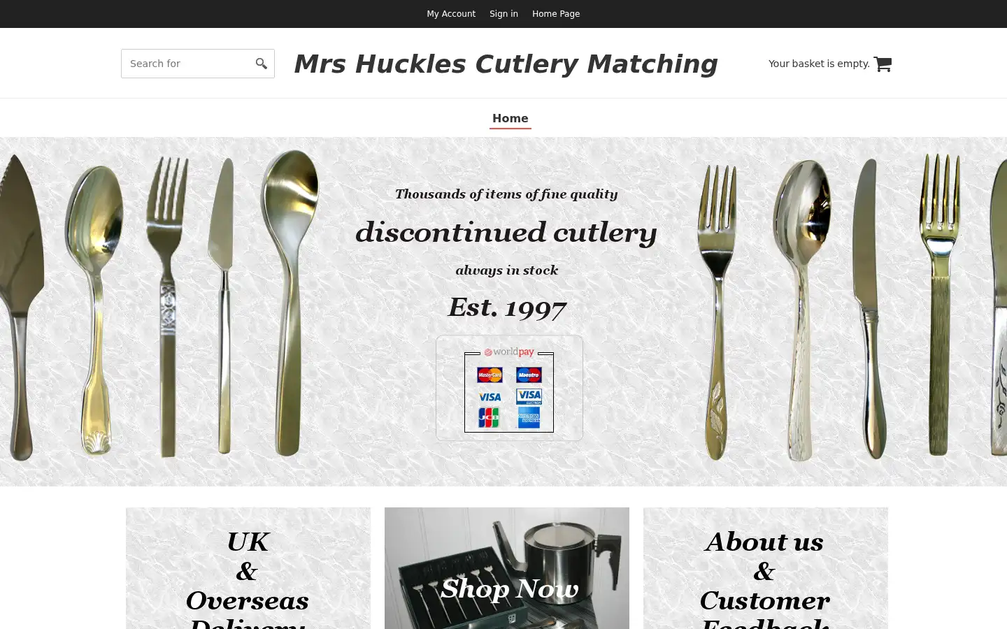 Screenshot of myshop.mrshuckles.com