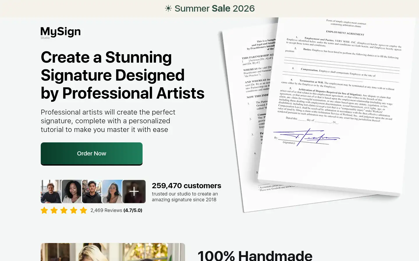 Screenshot of mysign-studio.com