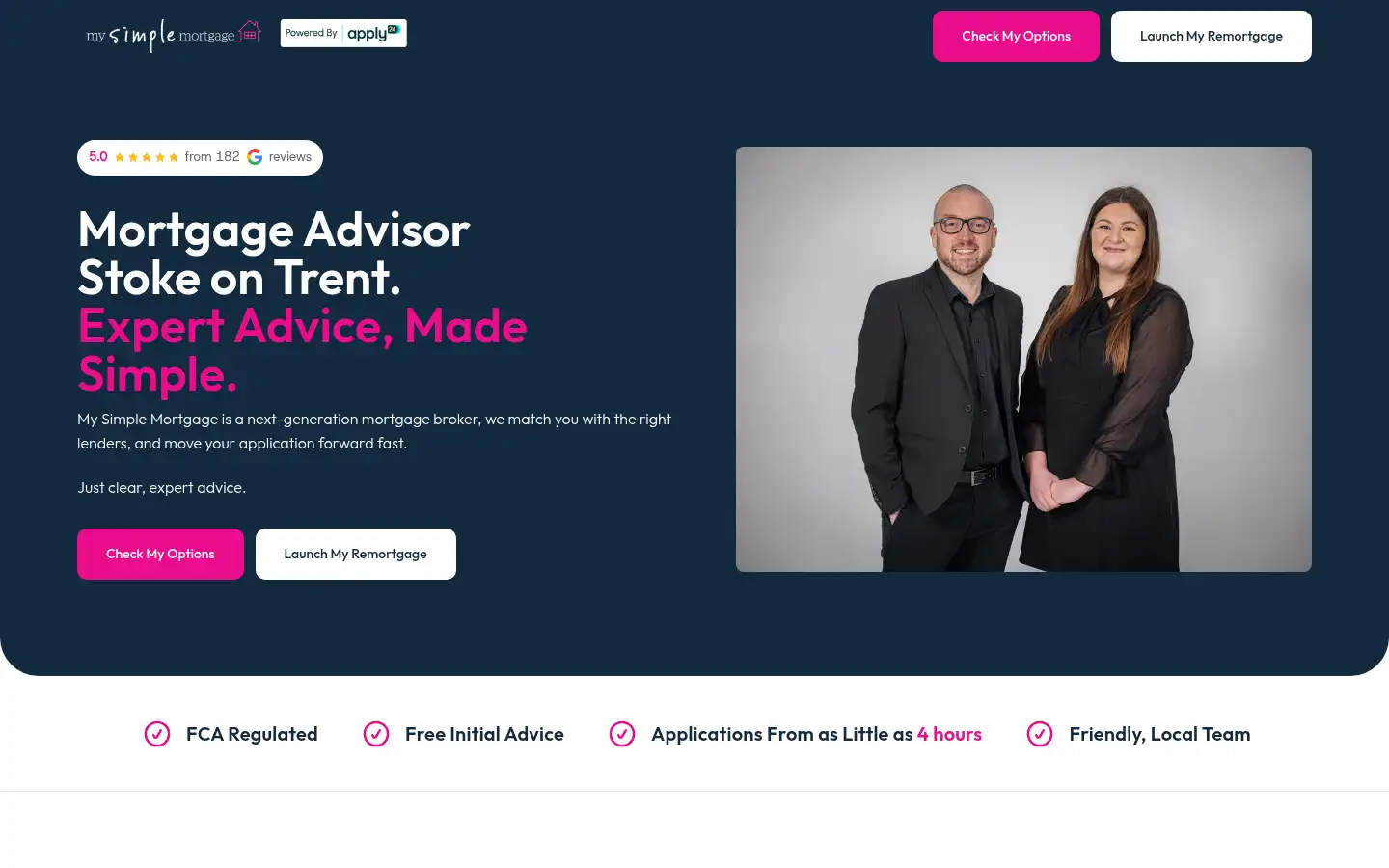 Screenshot of mysimplemortgage.co.uk