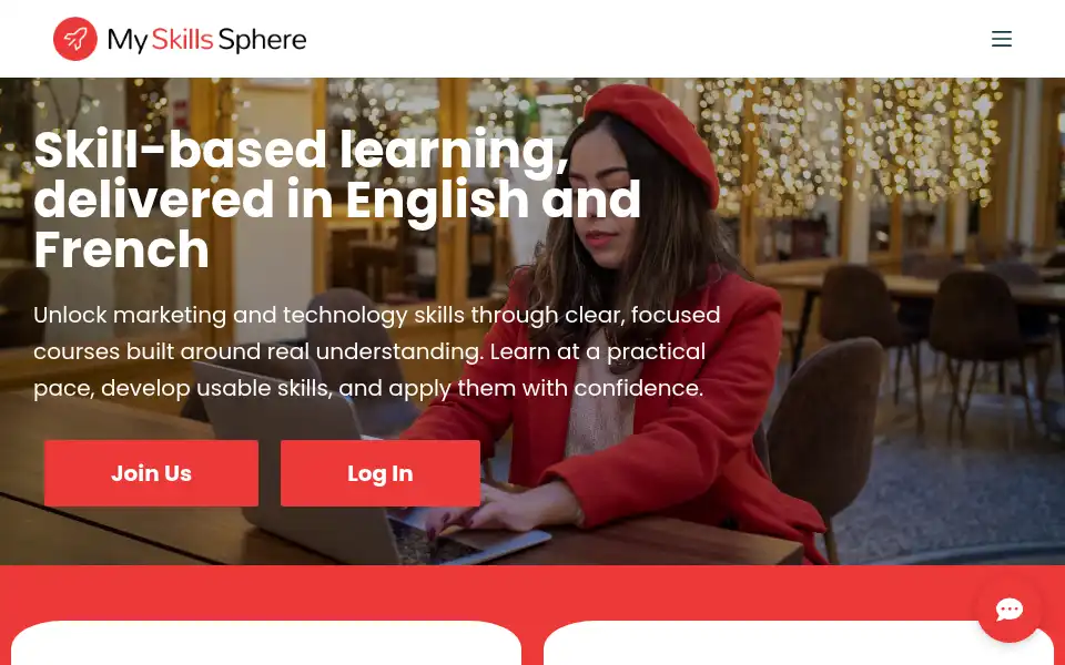 Screenshot of myskillssphere.co