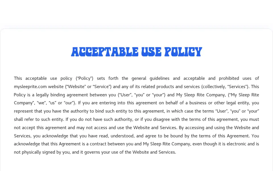 Screenshot of mysleeprite.com