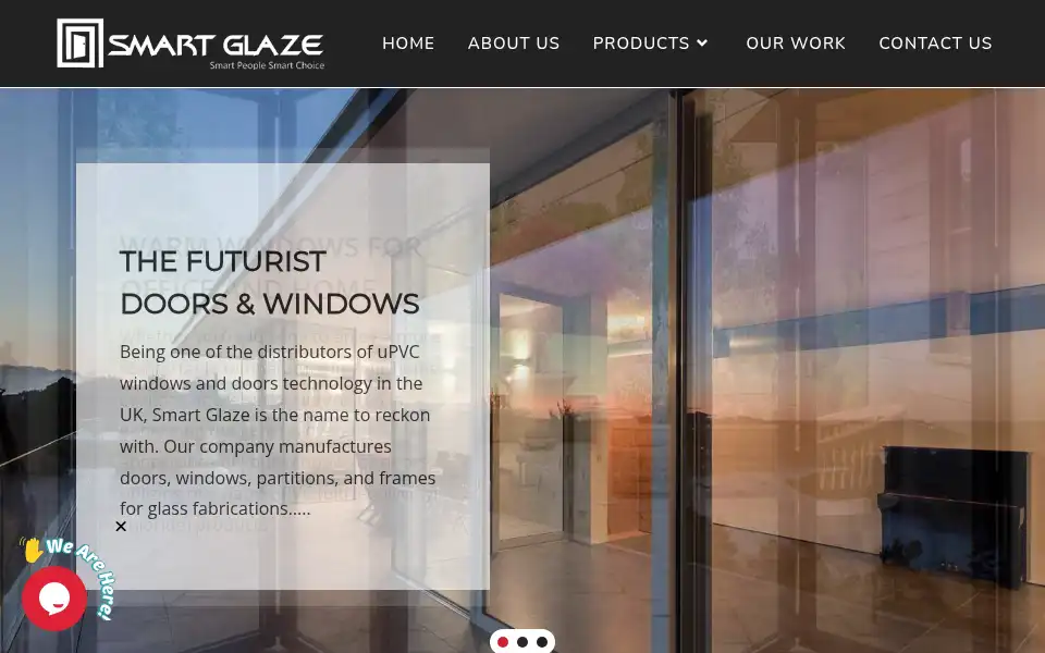 Screenshot of mysmartglaze.co.uk